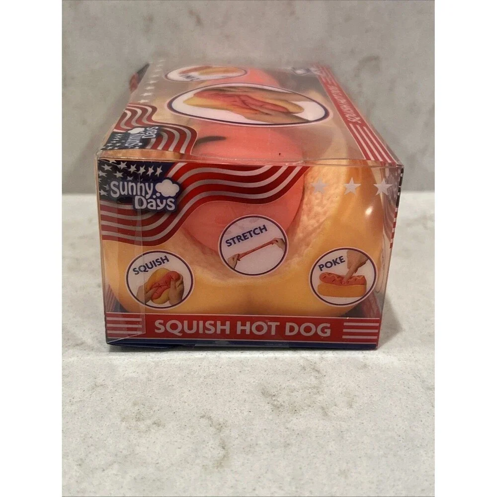 Sunny Days Squeeezy Hot Dog Fidget Toy